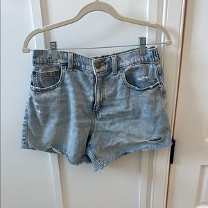 Aerie Blue Jean Shorts Distressed Cut-Offs